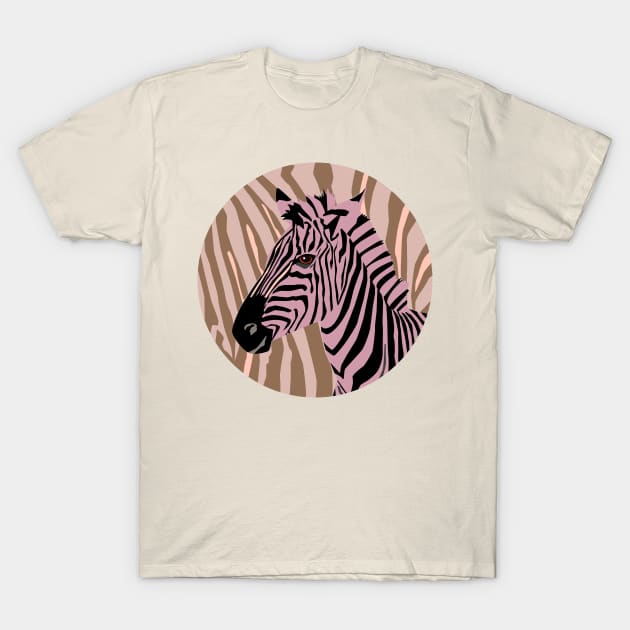 Zebra T-Shirt by CalliLetters